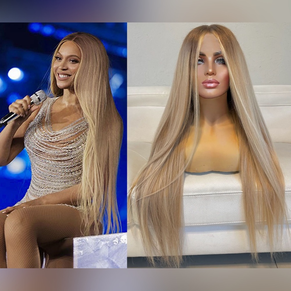 SOLD❌Gorgeous FULL LACE Beyonce Honey Blonde Human Hair Wig